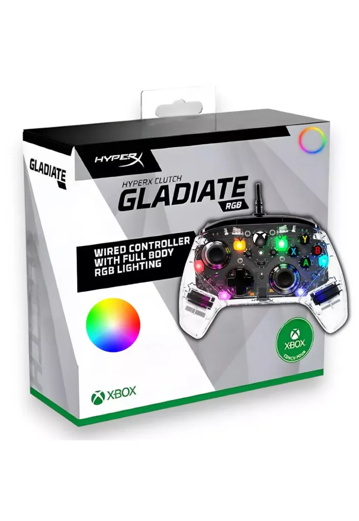 HyperX Clutch Gladiate - Wired Gaming RGB Controller - Xbox