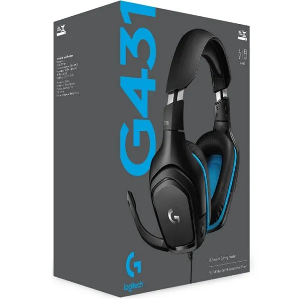 Logitech G431 7.1 Surround Sound Gaming Headset 