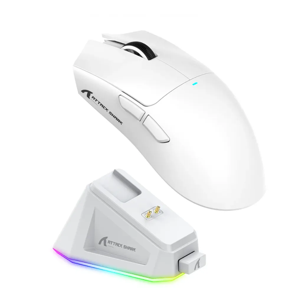 ATTACK SHARK X11 Lightweight Wireless Gaming Mouse with RGB Charging Dock