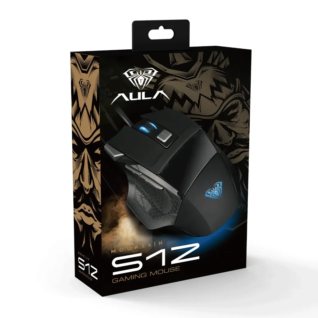 AULA S12Pro Wired Gaming Mouse Black