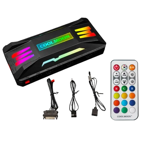 COOLMOON PA1 ARGB 4PIN PWM 5V 3PIN CONTROLLER (black)