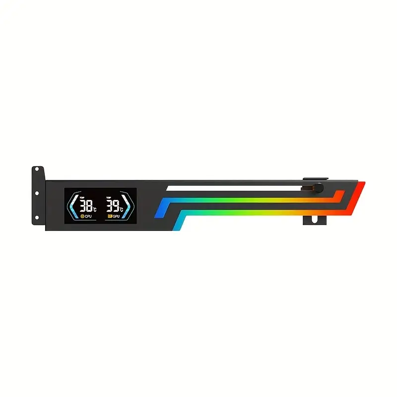Z-X6 Power Train Temperature Display Graphics Card Bracket ARGB (black)