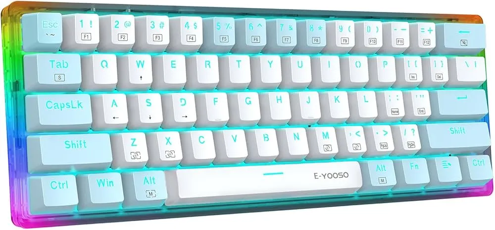 KEYBOARD E-YOOSO Z-11T (WHITE BLUE (RED SWITCH))