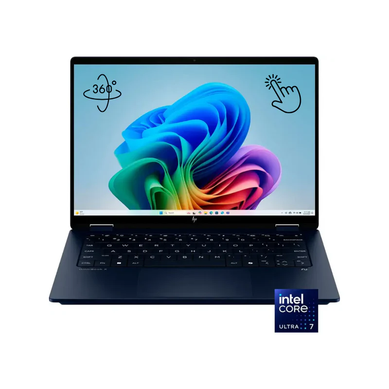 LAPTOP HP OMNIBOOK X FLIP 16-AS0023DX ULTRA 7-256V \ RAM 16 \ 1TB \ SHARED \ LED 15.6 IPS 2K TOUCH