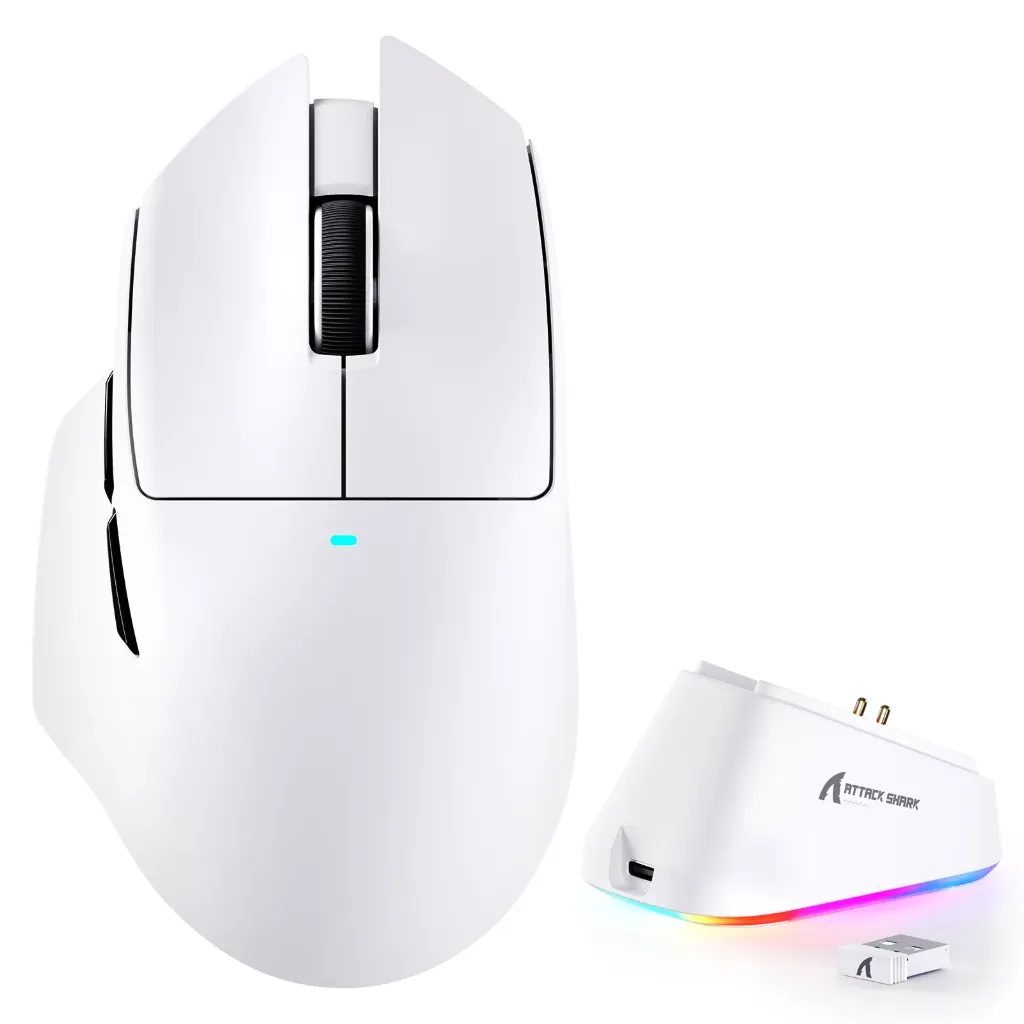 ATTACK SHARK V6 Ultra-Light Tri-Mode Gaming Mouse (black)
