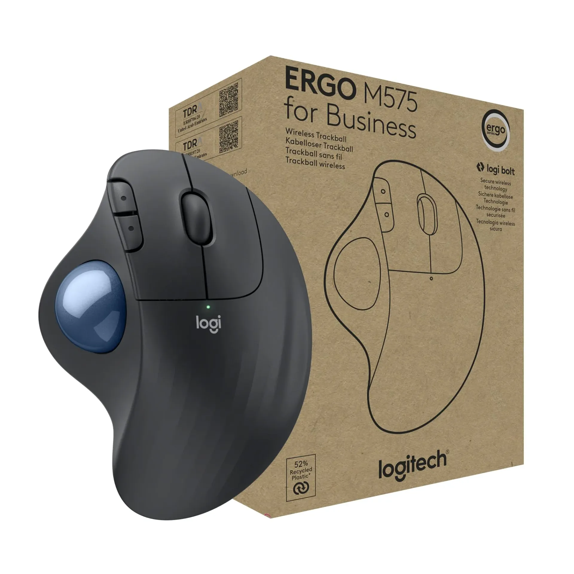 mouse logitech M575 SILENT WIRELESS MOUSE (BK5\W5)